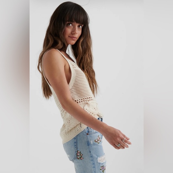 Lucky Brand Beige Knit Top - Picture 2 of 10